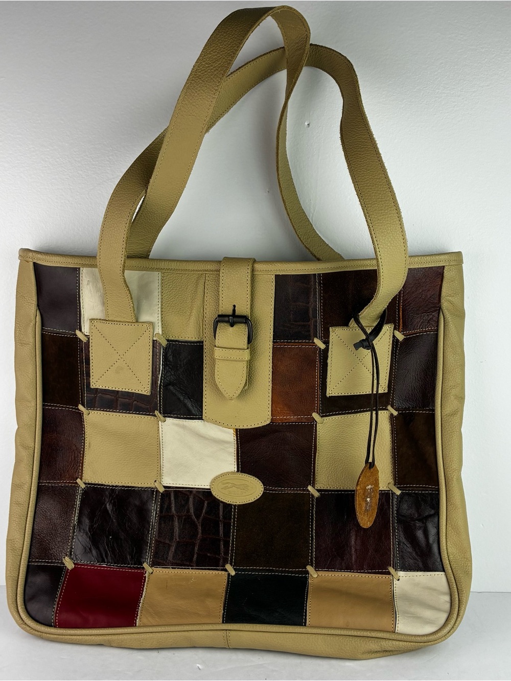 Wolf Leather Patchwork Large Purse Tote - Picture 2 of 8